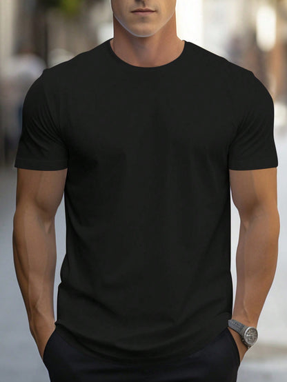 Manfinity Men's Solid Color T-Shirt