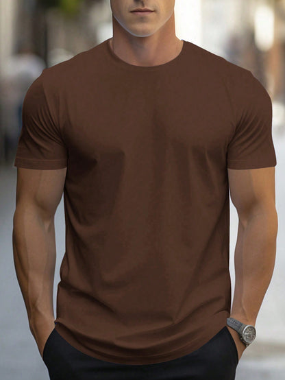 Manfinity Men's Solid Color T-Shirt