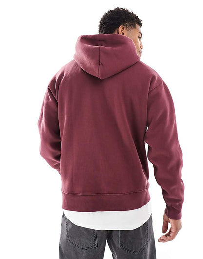 Levi's Skateboarding chenille patch logo relaxed fit hoodie in burgundy