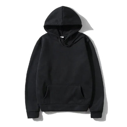 Men's and Women's Solid Color Pocket Hoodies