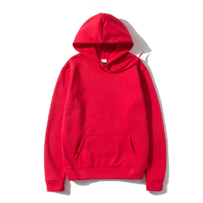 Men's and Women's Solid Color Pocket Hoodies