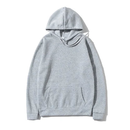 Men's and Women's Solid Color Pocket Hoodies