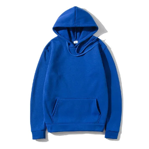 Men's and Women's Solid Color Pocket Hoodies