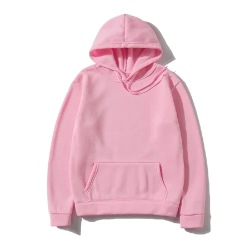 Men's and Women's Solid Color Pocket Hoodies