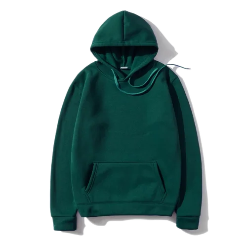 Men's and Women's Solid Color Pocket Hoodies